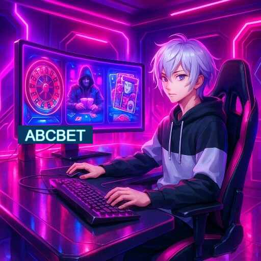 Imagem promocional do app oficial ABCBET destacando a conveniência de jogar cassino online pelo celular ou navegador