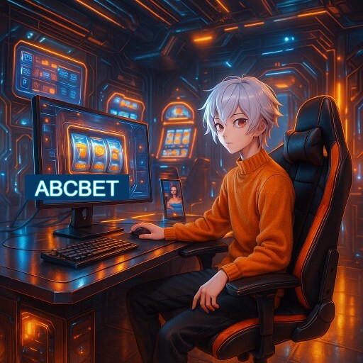 Imagem promocional do app oficial ABCBET destacando a conveniência de jogar cassino online pelo celular ou navegador